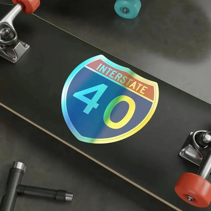 Interstate 40 (U.S. Highways) Holographic STICKER Die-Cut Vinyl Decal - The Sticker Space