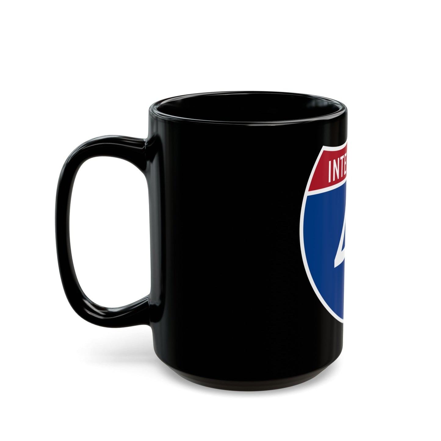 Interstate 41 (U.S. Highways) Black Coffee Mug-The Sticker Space