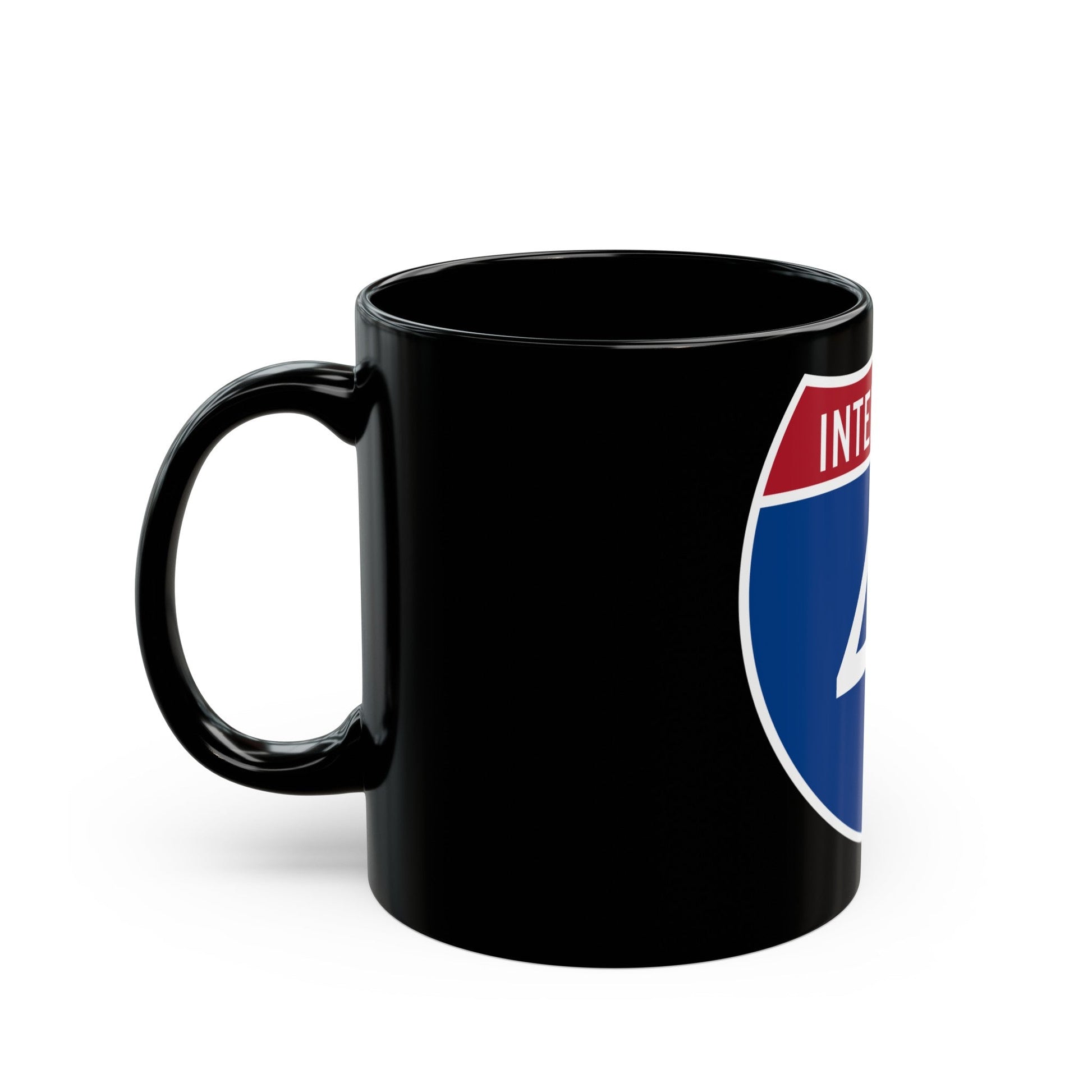 Interstate 41 (U.S. Highways) Black Coffee Mug-The Sticker Space