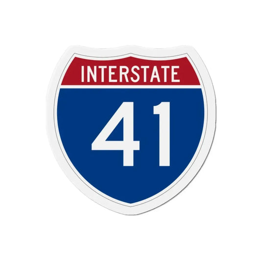 Interstate 41 (U.S. Highways) Refrigerator Magnet 2 Inch - The Sticker Space