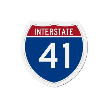 Interstate 41 (U.S. Highways) Refrigerator Magnet 3 Inch - The Sticker Space