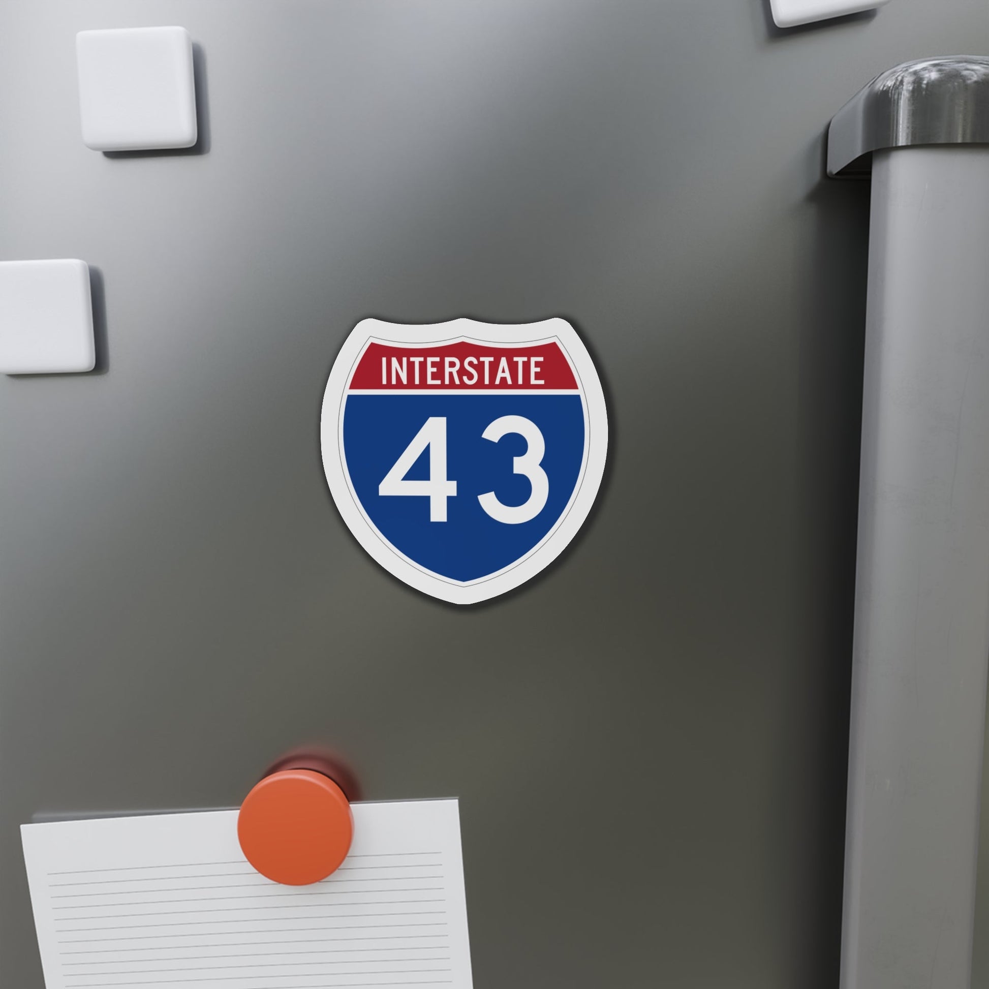 Interstate 43 (U.S. Highways) Die-Cut Magnet-The Sticker Space