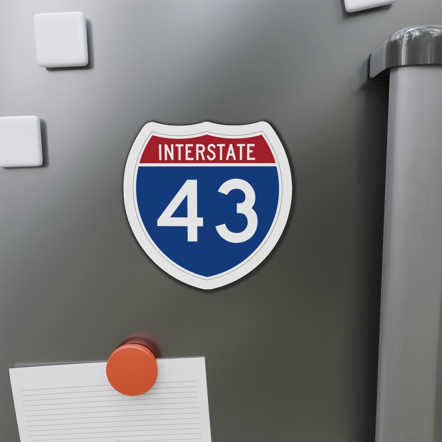 Interstate 43 (U.S. Highways) Die-Cut Magnet-The Sticker Space