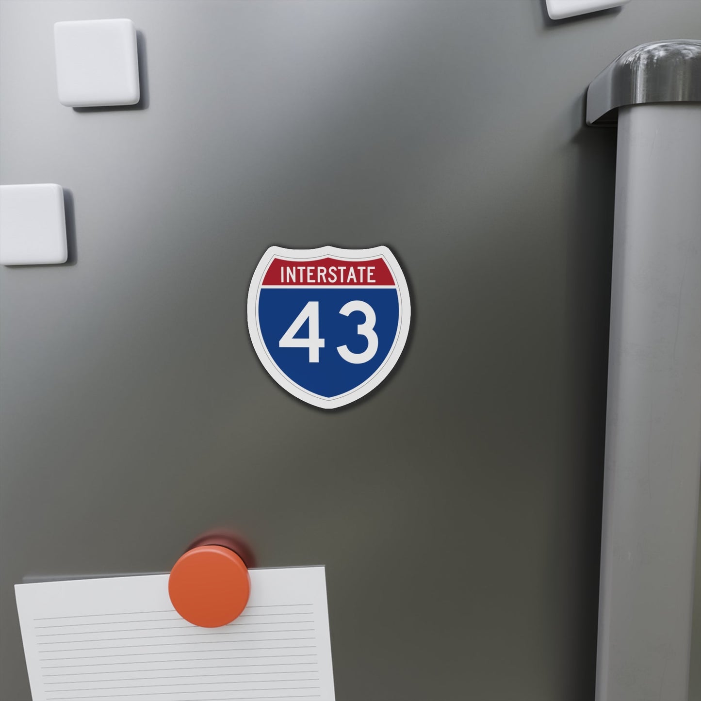 Interstate 43 (U.S. Highways) Die-Cut Magnet-The Sticker Space