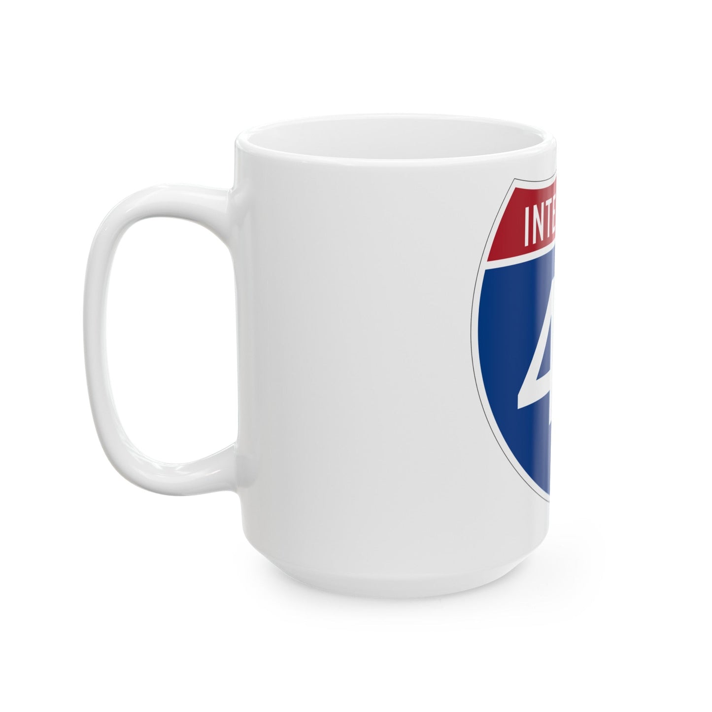 Interstate 43 (U.S. Highways) White Coffee Mug-The Sticker Space