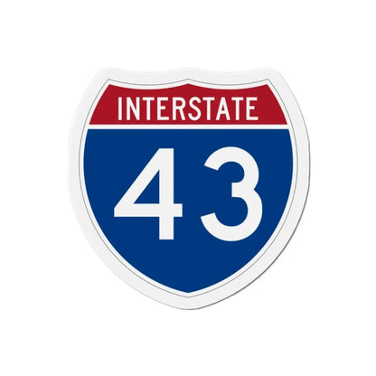 Interstate 43 (U.S. Highways) Refrigerator Magnet - The Sticker Space