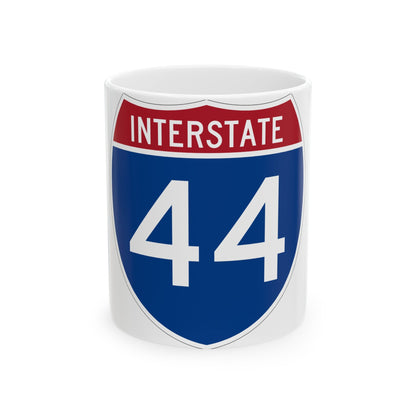 Interstate 44 (U.S. Highways) White Coffee Mug-11oz-The Sticker Space