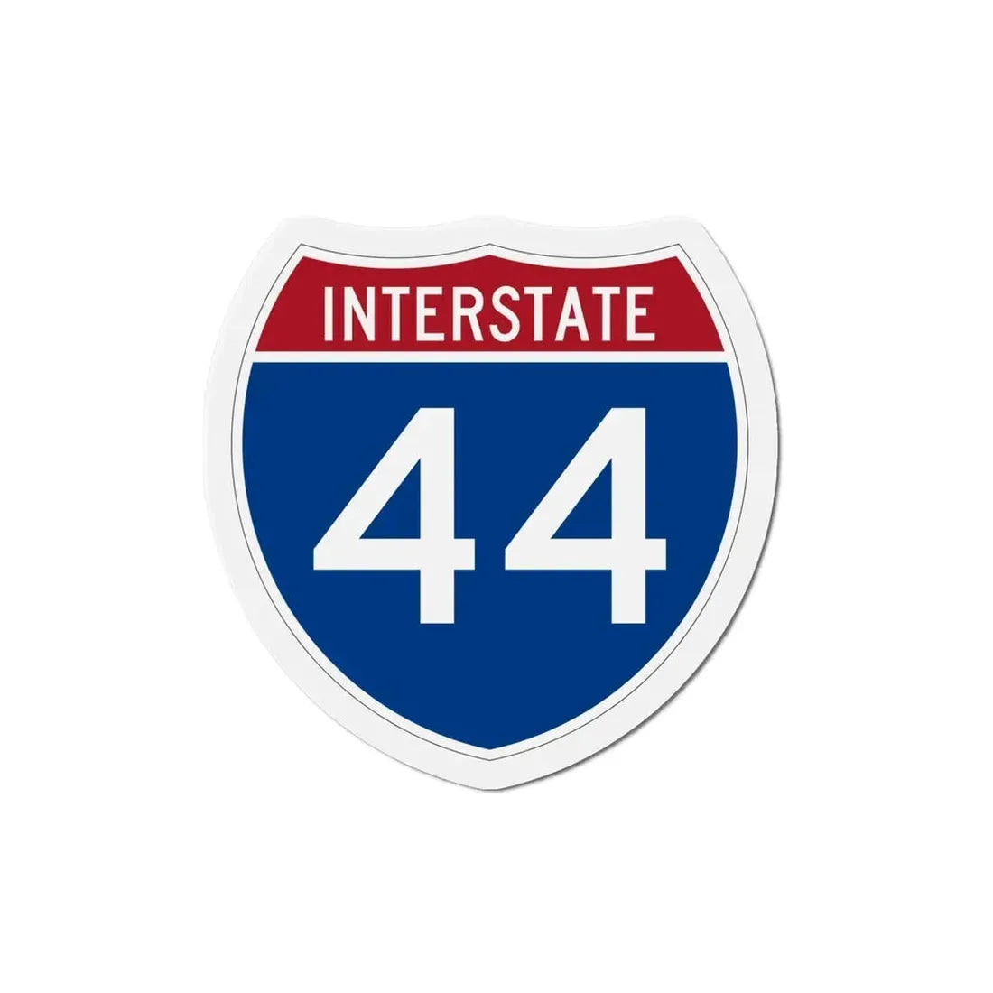Interstate 44 (U.S. Highways) Refrigerator Magnet 5 Inch - The Sticker Space