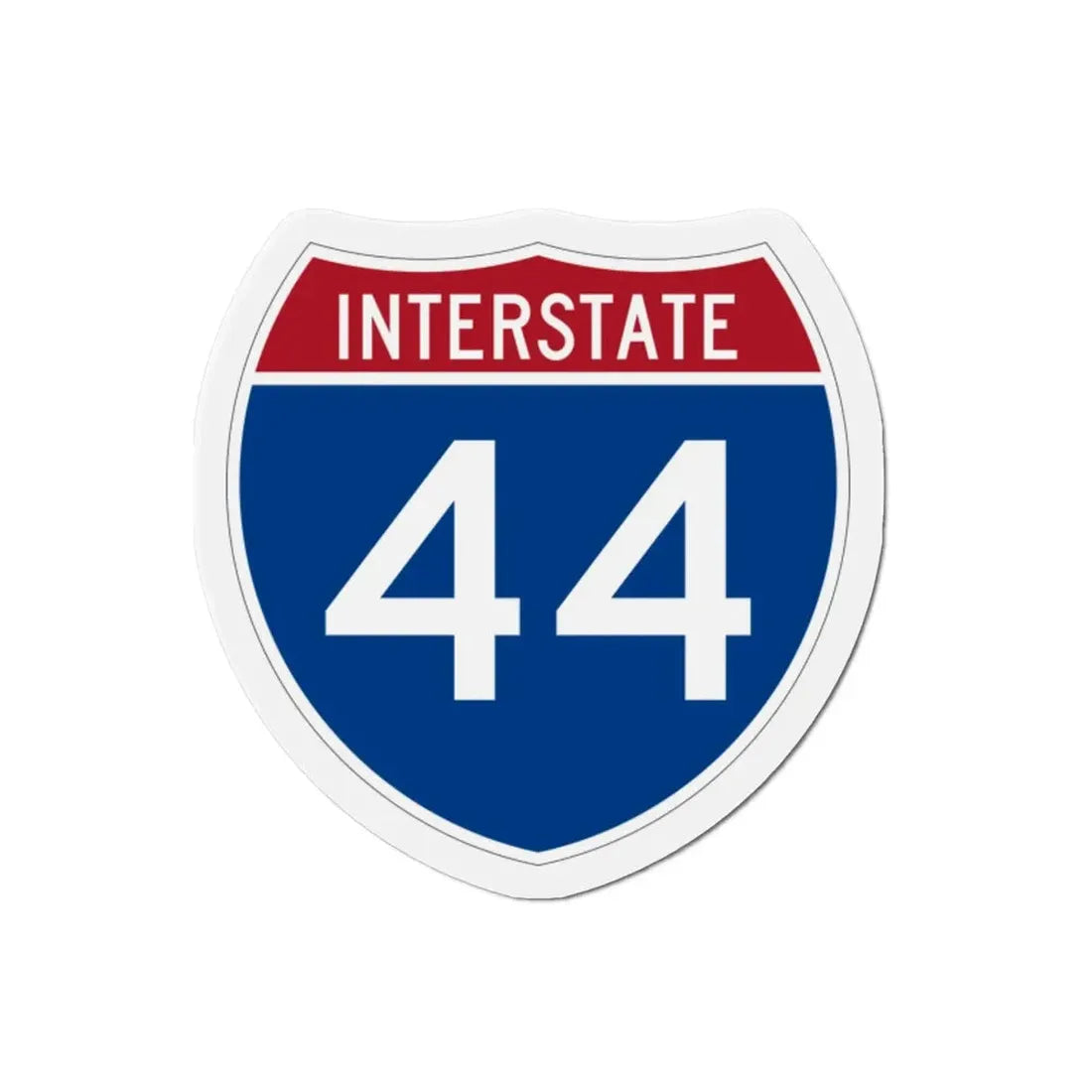 Interstate 44 (U.S. Highways) Refrigerator Magnet - The Sticker Space