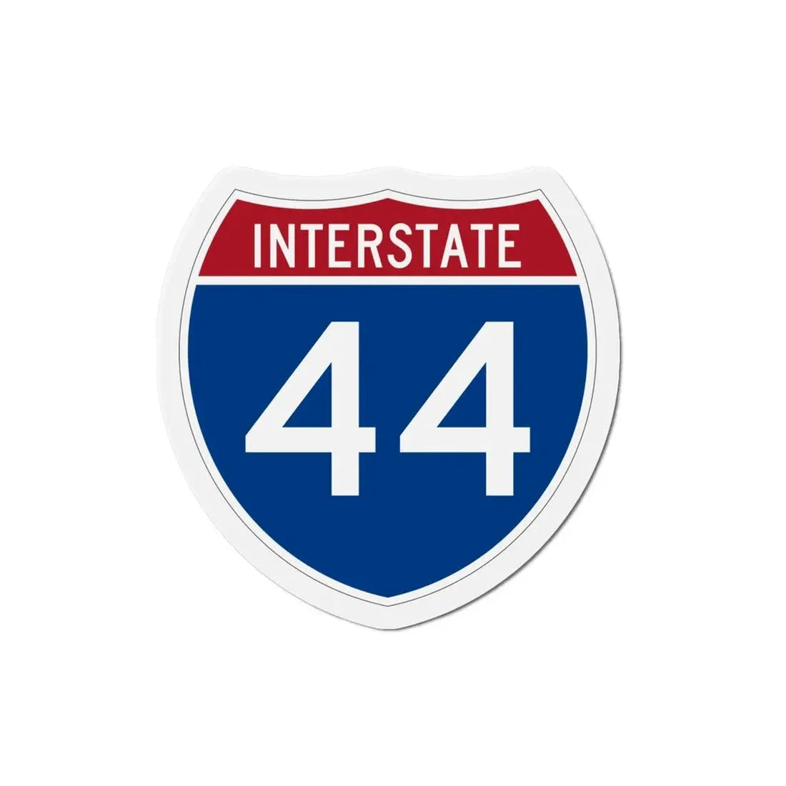 Interstate 44 (U.S. Highways) Refrigerator Magnet - The Sticker Space