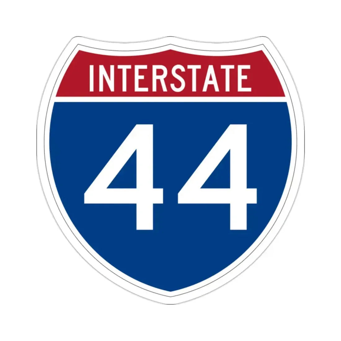 Interstate 44 (U.S. Highways) STICKER Vinyl Die-Cut Decal 2 Inch - The Sticker Space