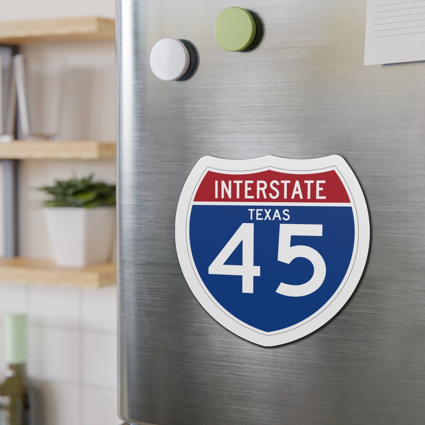 Interstate 45 (U.S. Highways) Die-Cut Magnet-The Sticker Space