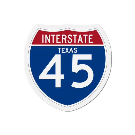 Interstate 45 (U.S. Highways) Die-Cut Magnet-2 Inch-The Sticker Space