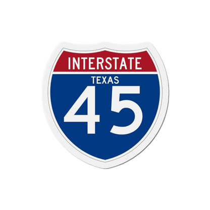 Interstate 45 (U.S. Highways) Die-Cut Magnet-4 Inch-The Sticker Space