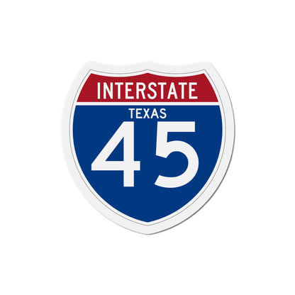 Interstate 45 (U.S. Highways) Die-Cut Magnet-6 Inch-The Sticker Space