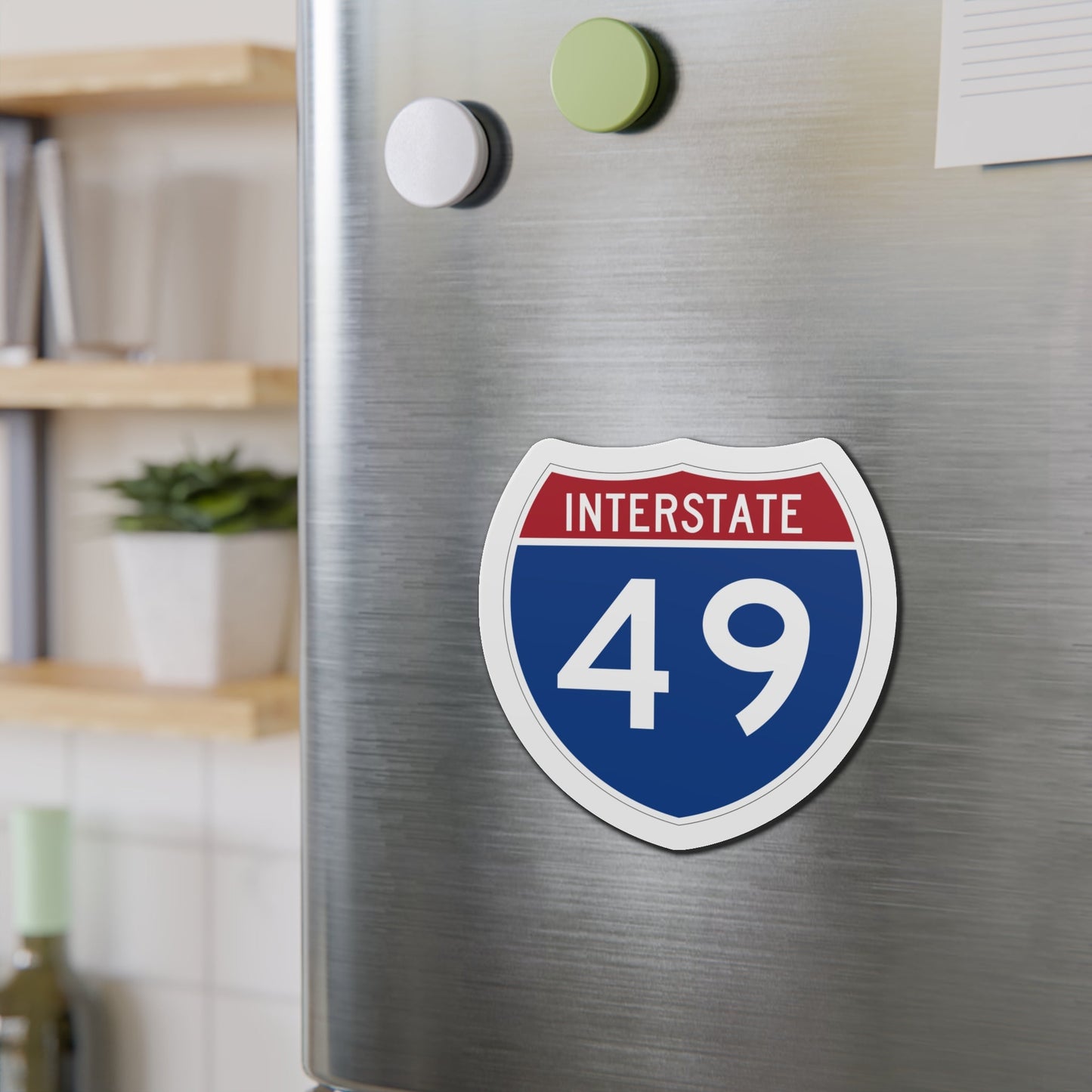 Interstate 49 (U.S. Highways) Die-Cut Magnet-The Sticker Space