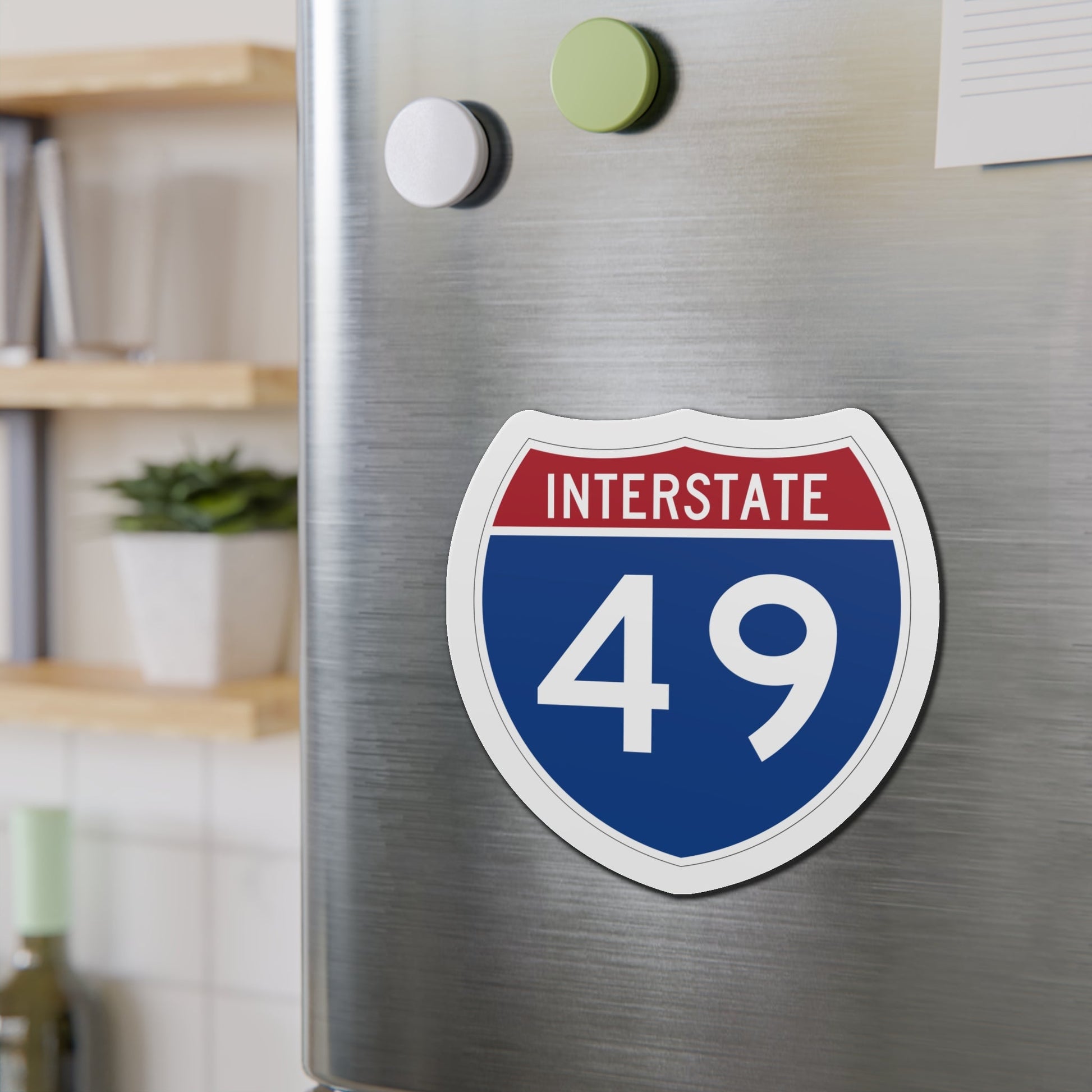 Interstate 49 (U.S. Highways) Die-Cut Magnet-The Sticker Space