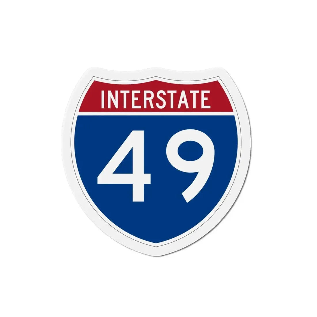 Interstate 49 (U.S. Highways) Refrigerator Magnet - The Sticker Space