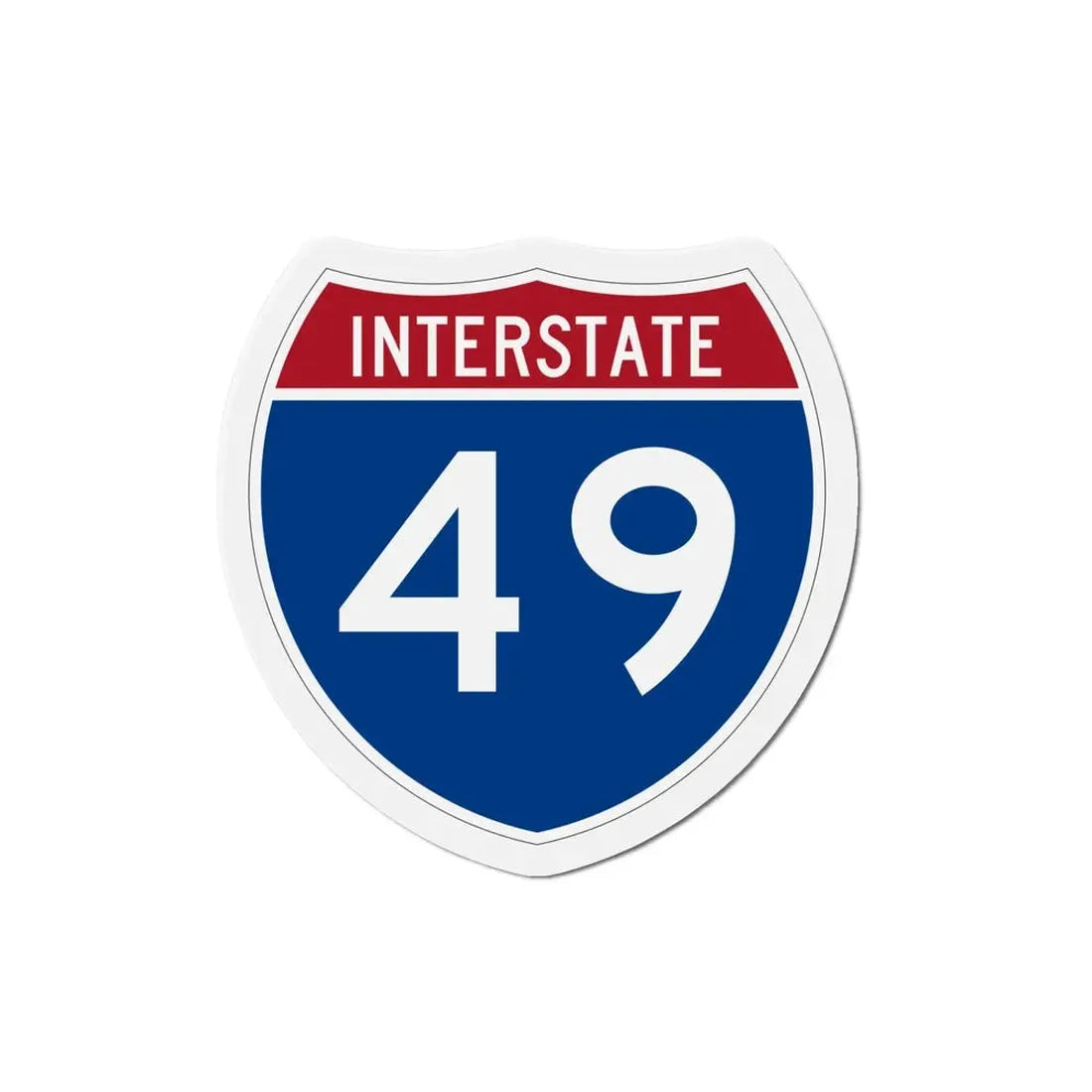 Interstate 49 (U.S. Highways) Refrigerator Magnet - The Sticker Space