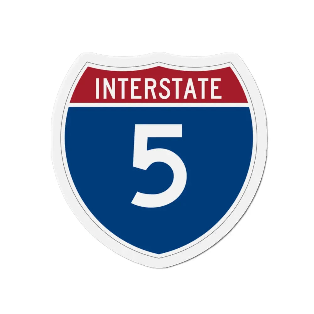 Interstate 5 (U.S. Highways) Refrigerator Magnet 2 Inch - The Sticker Space