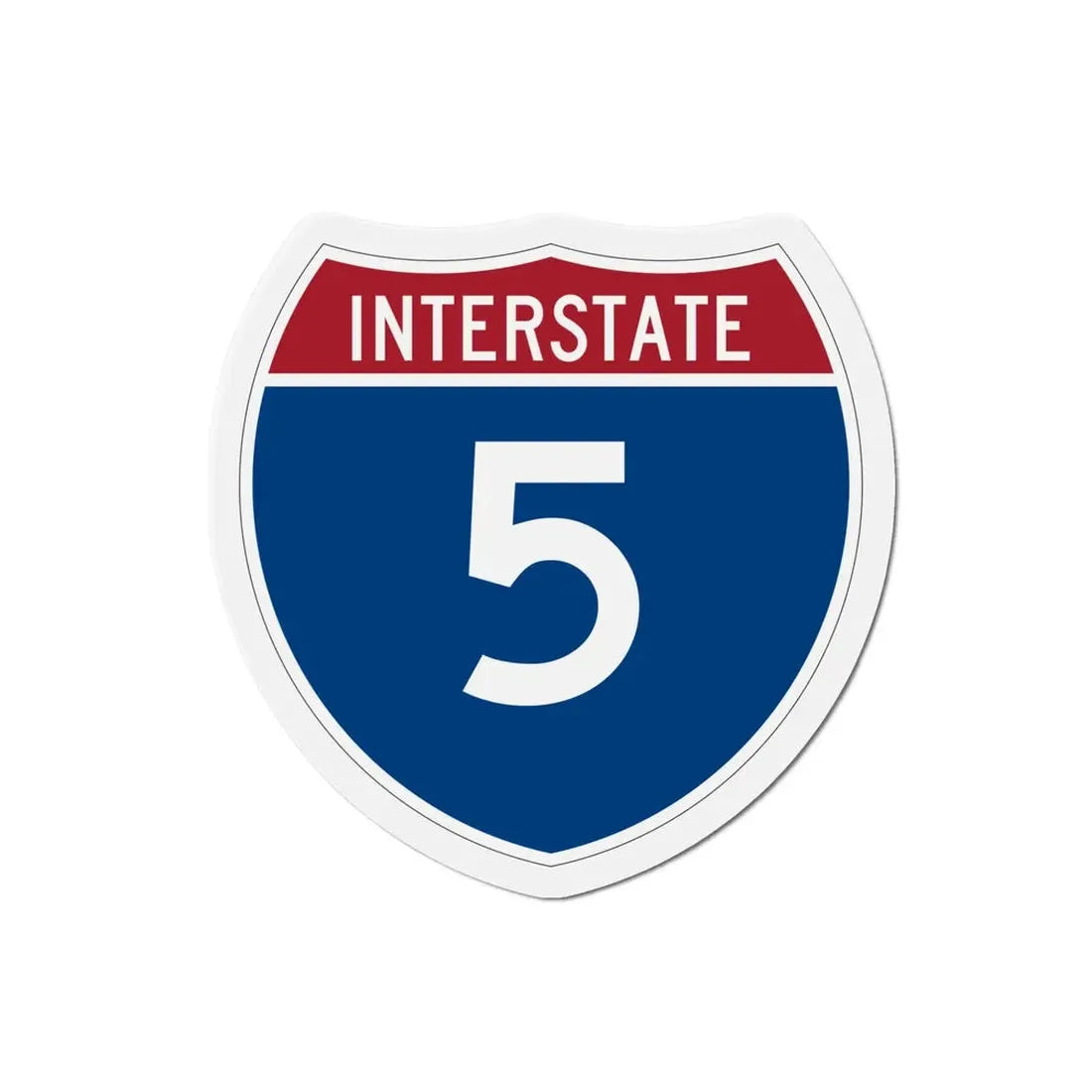 Interstate 5 (U.S. Highways) Refrigerator Magnet - The Sticker Space