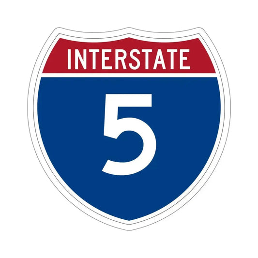 Interstate 5 (U.S. Highways) STICKER Vinyl Die-Cut Decal 6 Inch - The Sticker Space