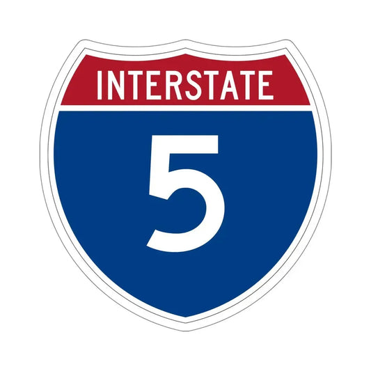 Interstate 5 (U.S. Highways) STICKER Vinyl Die-Cut Decal 6 Inch - The Sticker Space