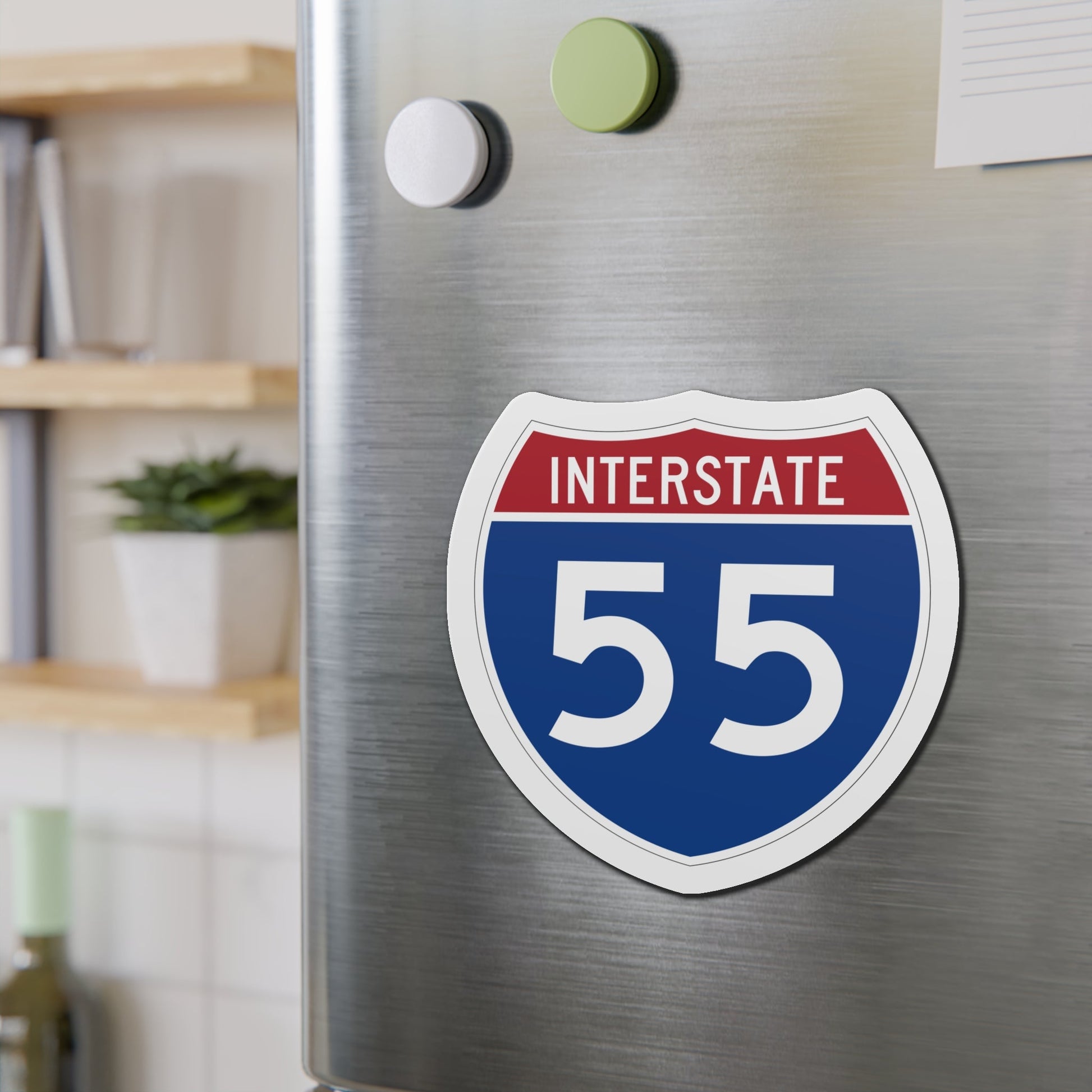 Interstate 55 (U.S. Highways) Die-Cut Magnet-The Sticker Space