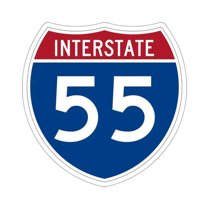 Interstate 55 (U.S. Highways) STICKER Vinyl Die-Cut Decal 6 Inch - The Sticker Space