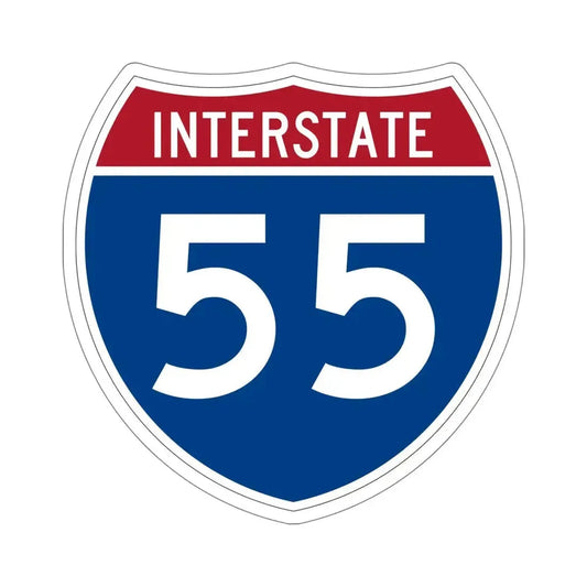 Interstate 55 (U.S. Highways) STICKER Vinyl Die-Cut Decal 6 Inch - The Sticker Space