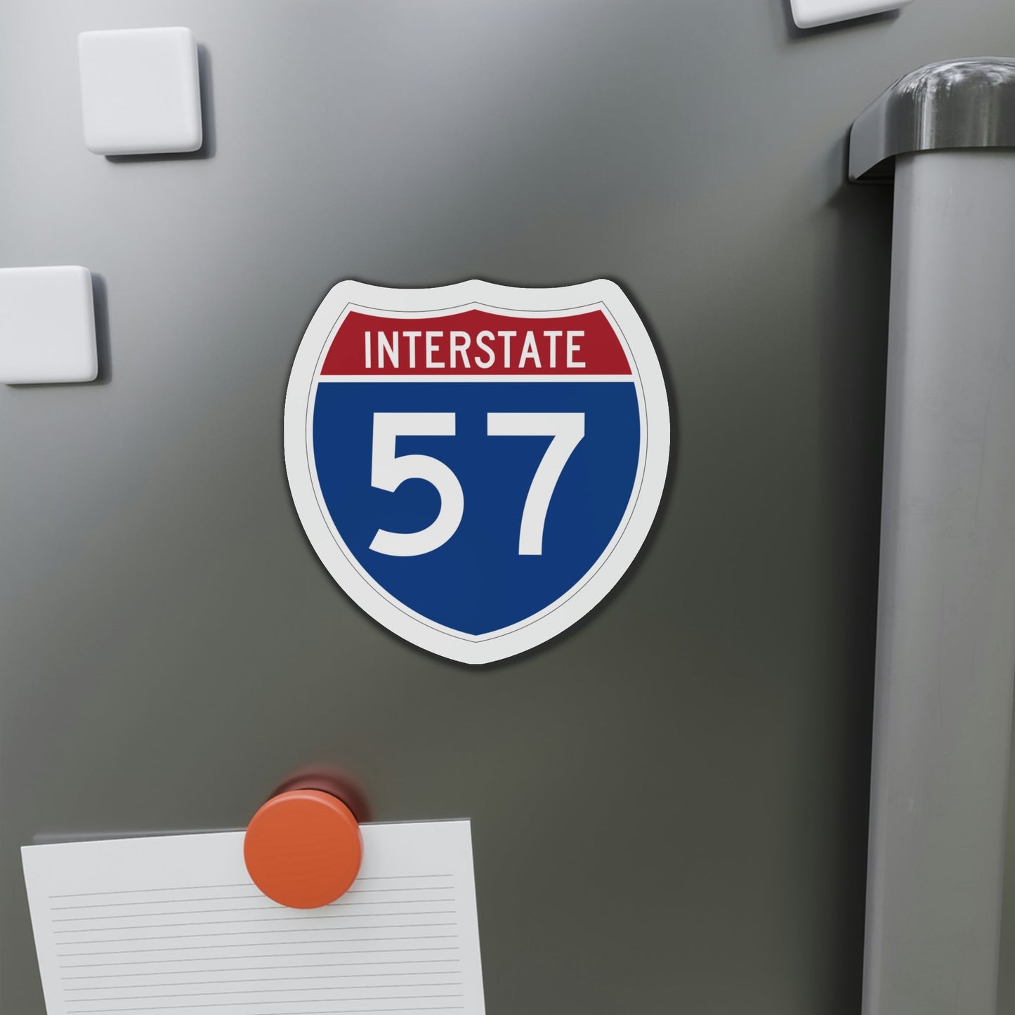 Interstate 57 (U.S. Highways) Die-Cut Magnet-The Sticker Space