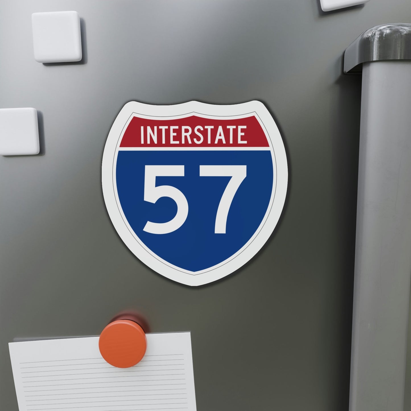 Interstate 57 (U.S. Highways) Die-Cut Magnet-The Sticker Space