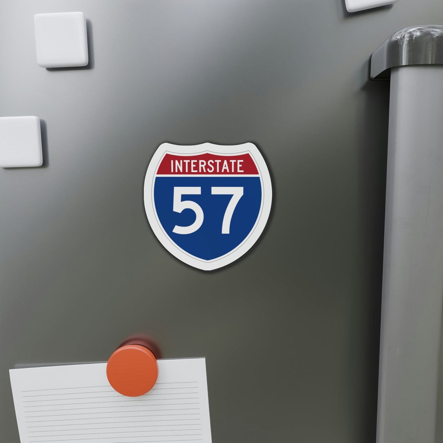 Interstate 57 (U.S. Highways) Die-Cut Magnet-The Sticker Space