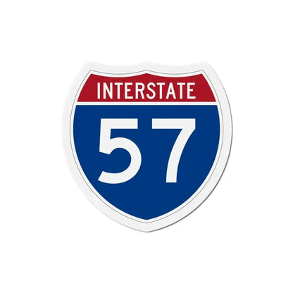 Interstate 57 (U.S. Highways) Refrigerator Magnet 6 Inch - The Sticker Space