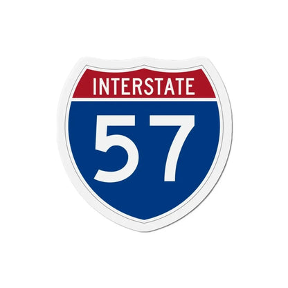 Interstate 57 (U.S. Highways) Refrigerator Magnet - The Sticker Space