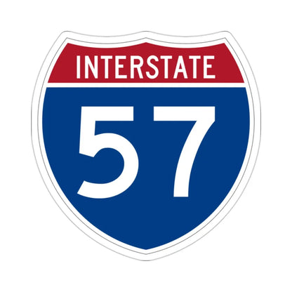Interstate 57 (U.S. Highways) STICKER Vinyl Die-Cut Decal - The Sticker Space