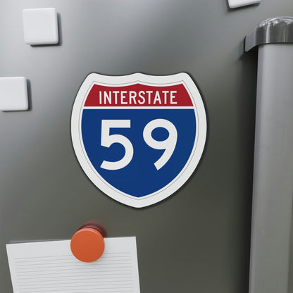 Interstate 59 (U.S. Highways) Die-Cut Magnet-The Sticker Space