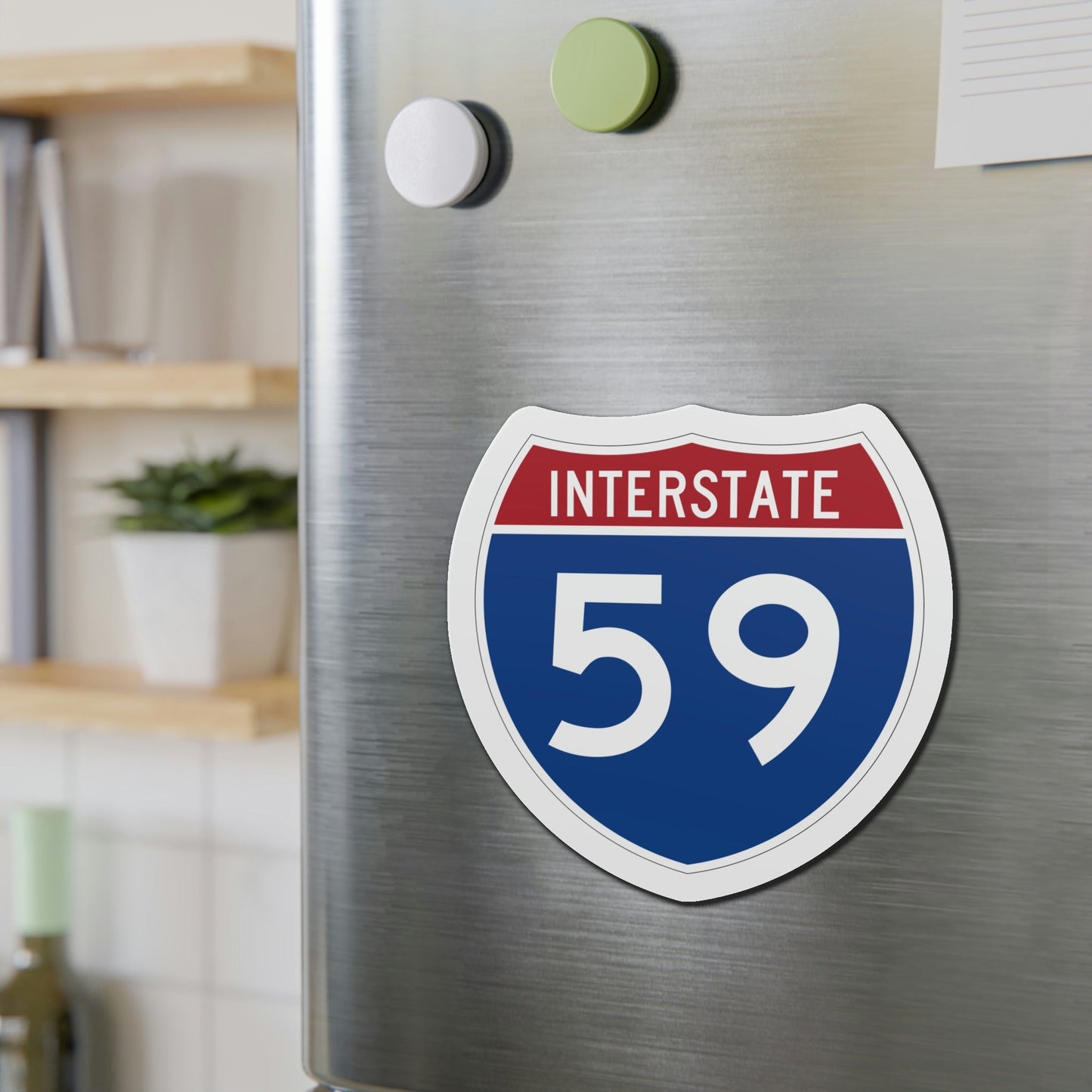 Interstate 59 (U.S. Highways) Die-Cut Magnet-The Sticker Space