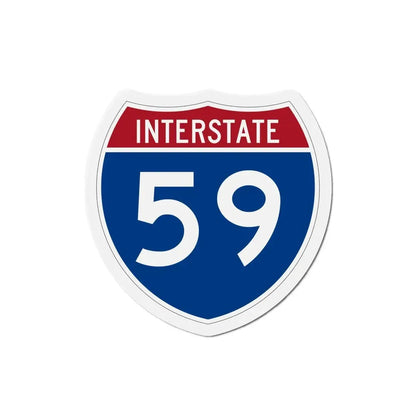 Interstate 59 (U.S. Highways) Refrigerator Magnet 6 Inch - The Sticker Space