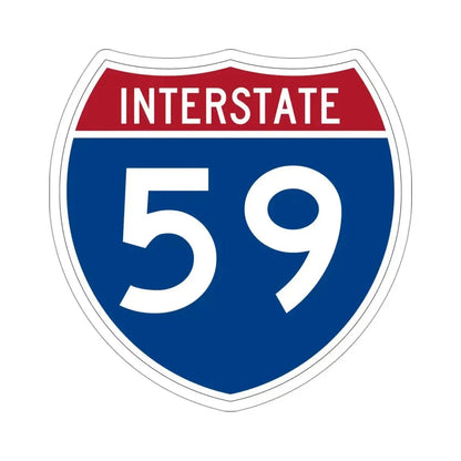 Interstate 59 (U.S. Highways) STICKER Vinyl Die-Cut Decal 4 Inch - The Sticker Space
