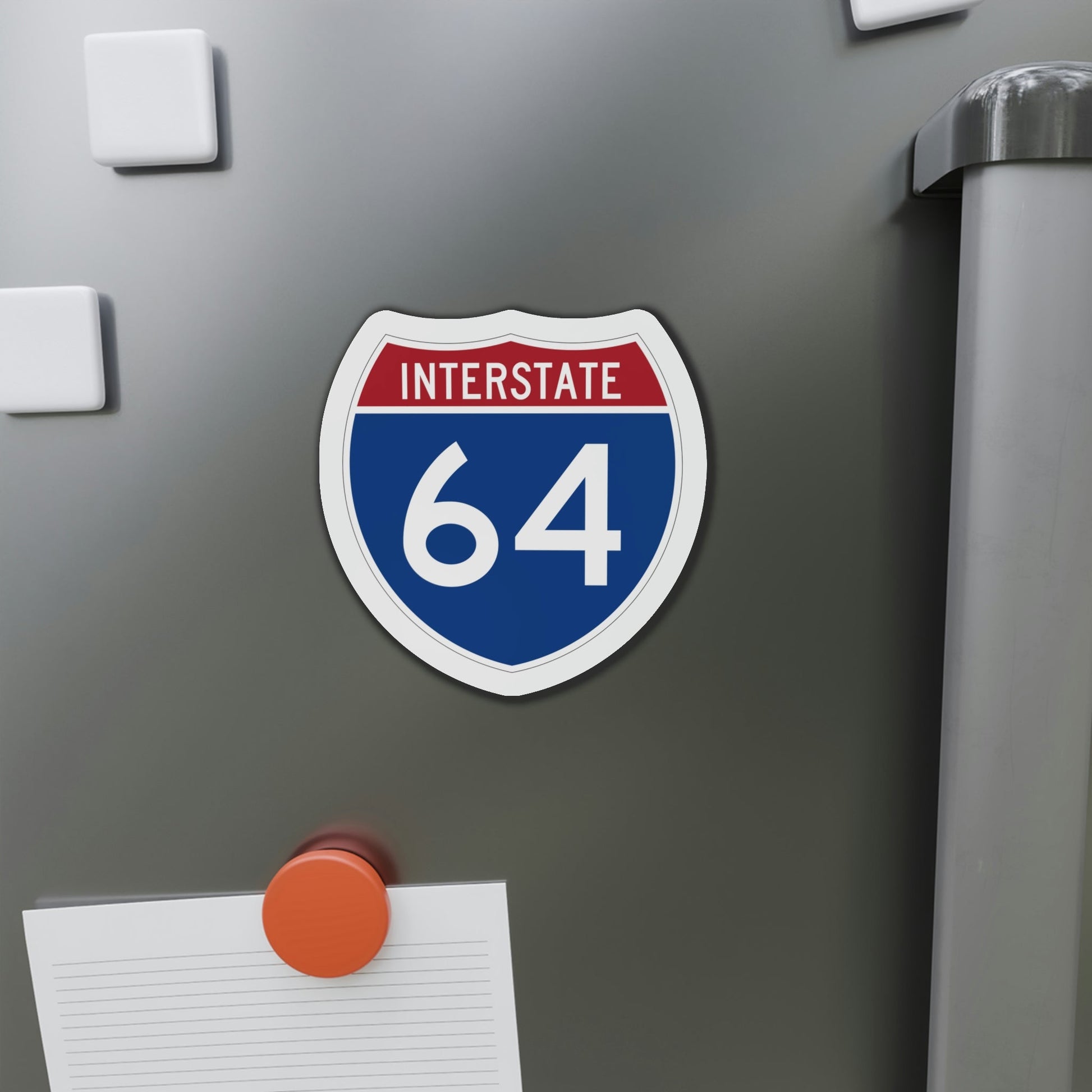 Interstate 64 (U.S. Highways) Die-Cut Magnet-The Sticker Space