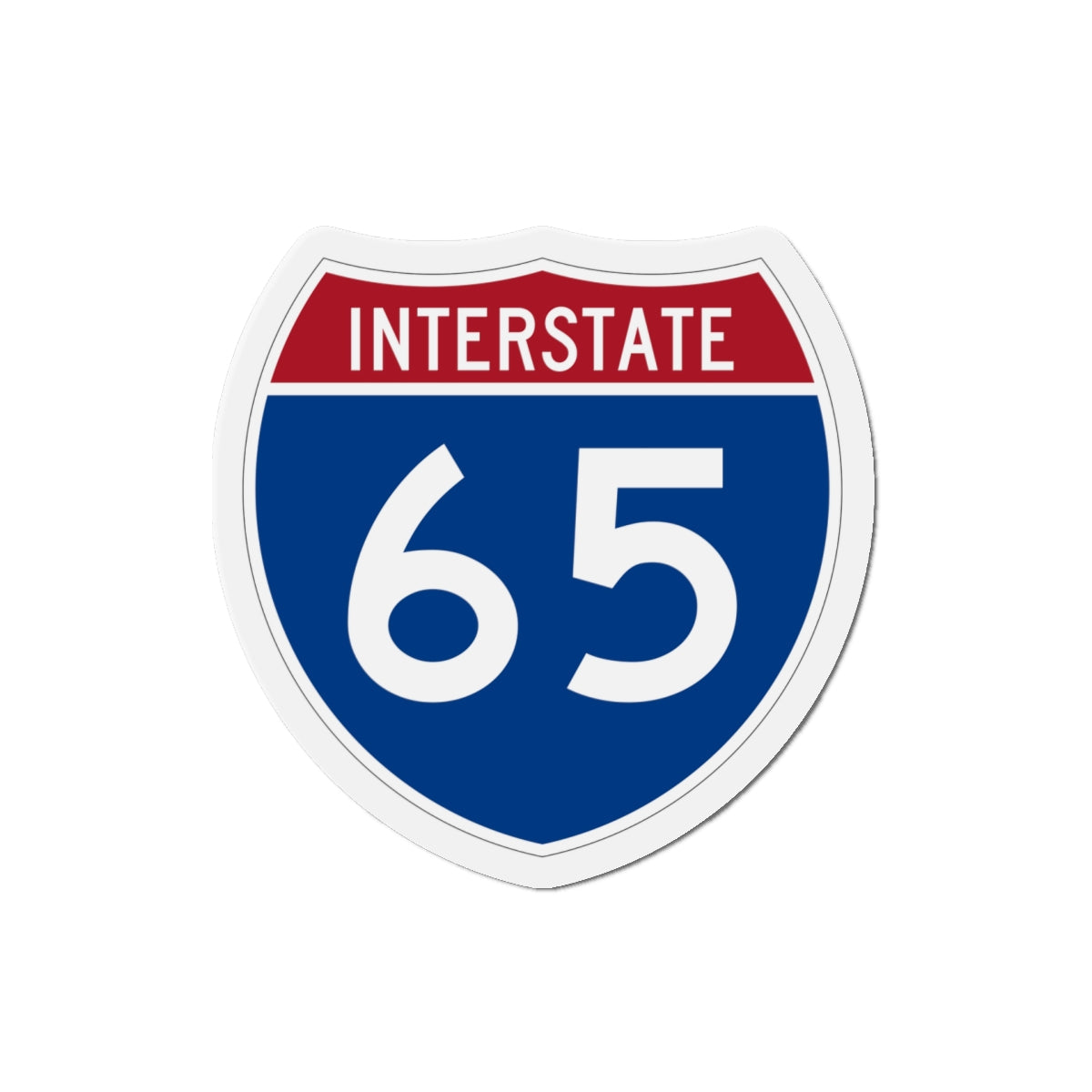 Interstate 65 (U.S. Highways) Die-Cut Magnet-5" x 5"-The Sticker Space