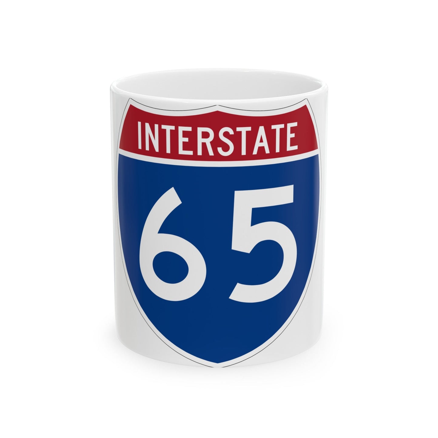 Interstate 65 (U.S. Highways) White Coffee Mug-11oz-The Sticker Space