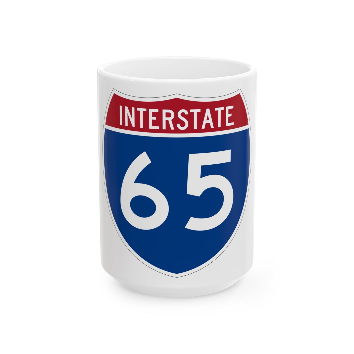 Interstate 65 (U.S. Highways) White Coffee Mug-15oz-The Sticker Space
