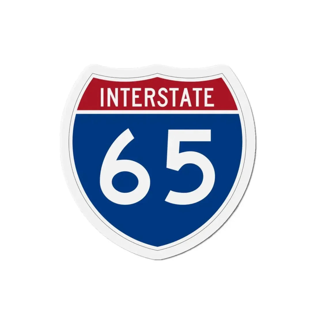 Interstate 65 (U.S. Highways) Refrigerator Magnet 4 Inch - The Sticker Space