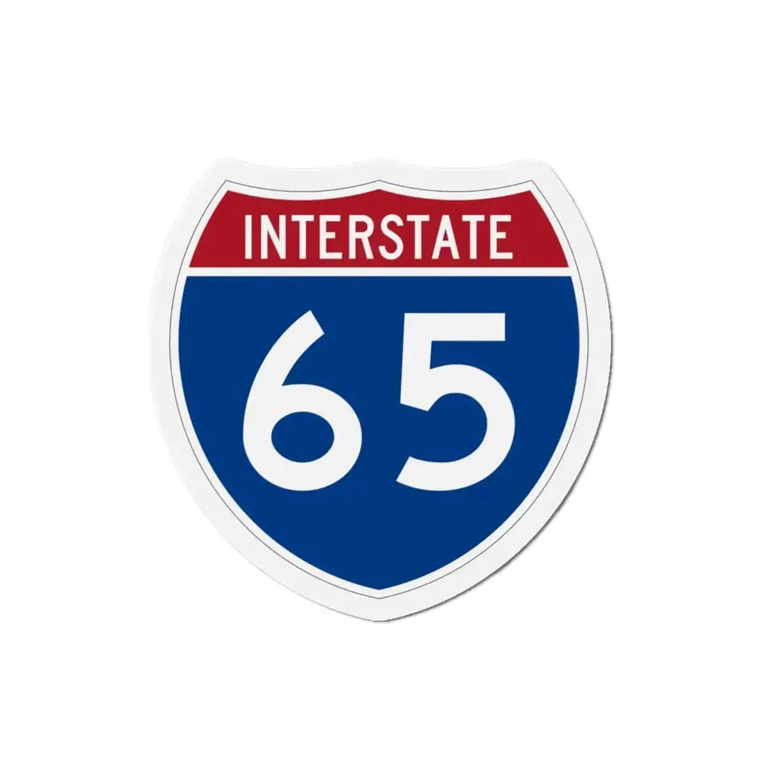Interstate 65 (U.S. Highways) Refrigerator Magnet 5 Inch - The Sticker Space
