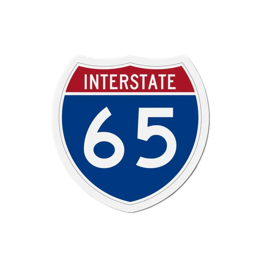 Interstate 65 (U.S. Highways) Refrigerator Magnet 6 Inch - The Sticker Space