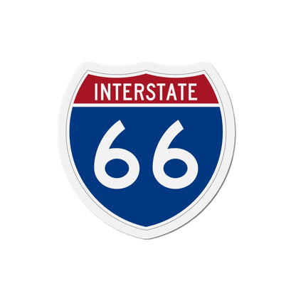 Interstate 66 (U.S. Highways) Die-Cut Magnet-5 Inch-The Sticker Space