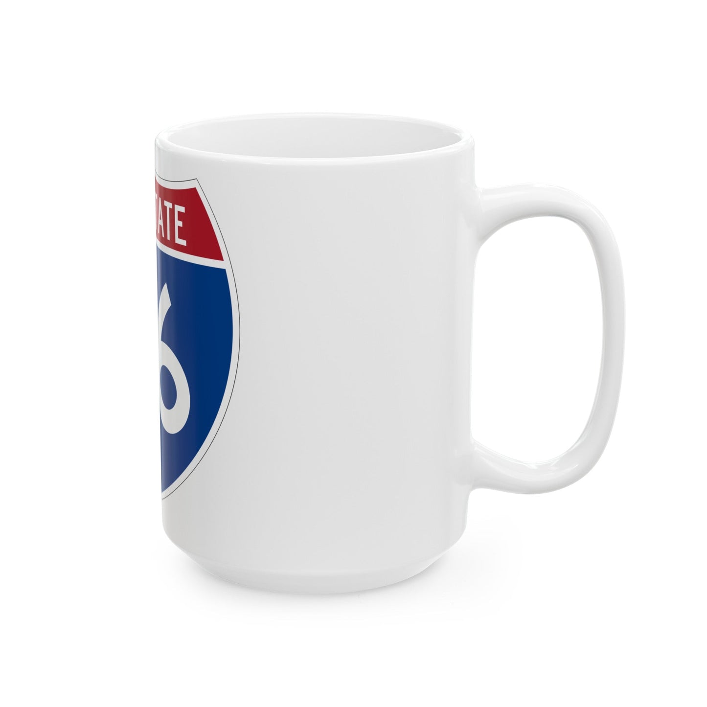 Interstate 66 (U.S. Highways) White Coffee Mug-The Sticker Space