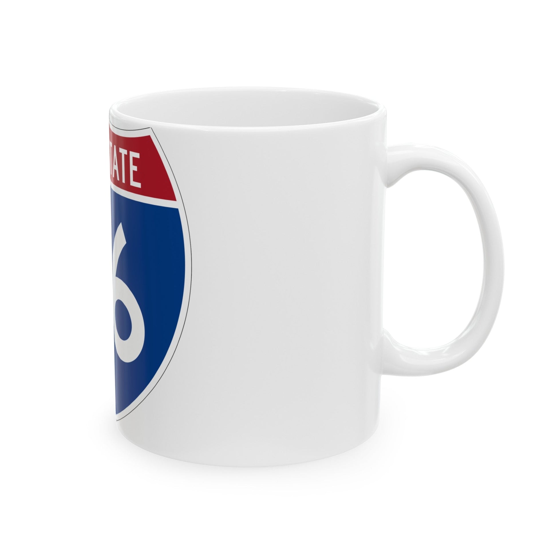 Interstate 66 (U.S. Highways) White Coffee Mug-The Sticker Space